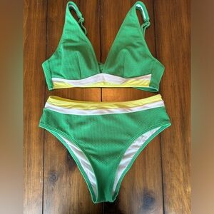Cupshe Bikini with High Rise Bottoms Swimsuit Set